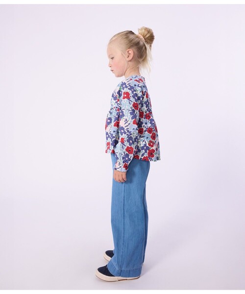 パンツ デニムセーラーパンツ キッズ 子供服の画像