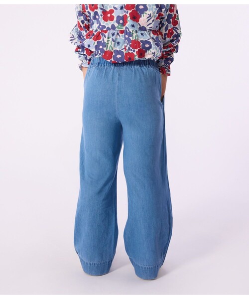 パンツ デニムセーラーパンツ キッズ 子供服の画像