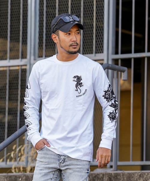 adamsJUGGLER（アダムスジャグラー） tシャツ RTEGタトゥーロンティー