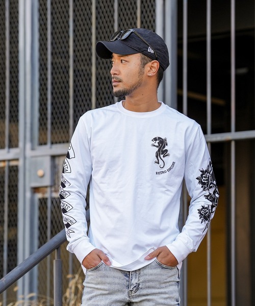 adamsJUGGLER（アダムスジャグラー） tシャツ RTEGタトゥーロンティー