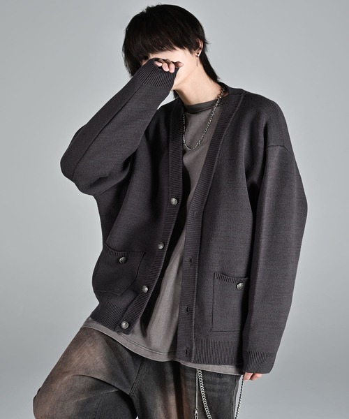 「ADRER」 ニットカーディガン X-SMALL レッド メンズ_画像9