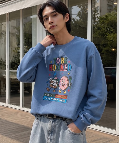トレーナー スウェット HOOK -original- TO BE HOOKED グラフィック