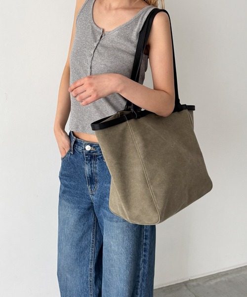 CANAL JEAN（キャナルジーン） トートバッグ MUCH MORE レザー 