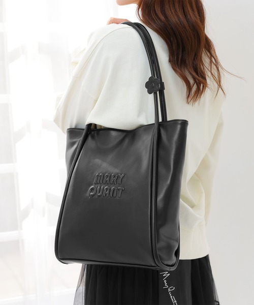 MARY QUANT 黒 トートバッグ MARY QUANT（マリークヮント） トートバッグ マリークワント デイジー