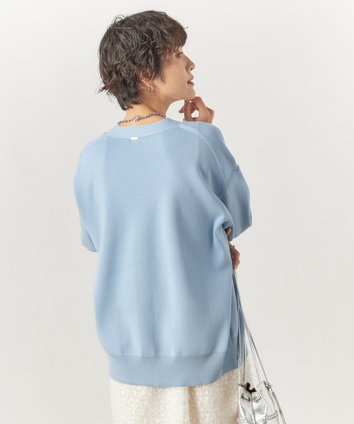 「NOLLEY'S Sophi」 ニットカーディガン 38 サックスブルー レディースの画像