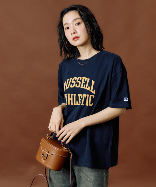 ヴィンテージ 40年代 ラッセル スポルティング フットボールＴシャツ ブラック 70's RUSSELL フットボールTシャツ 