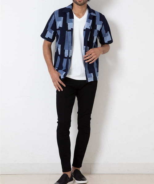 「MK MICHEL KLEIN HOMME 」 カーディガン 48 ネイビー メンズ_画像4