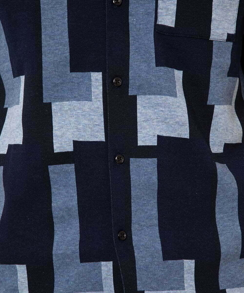 「MK MICHEL KLEIN HOMME 」 カーディガン 48 ネイビー メンズ_画像6