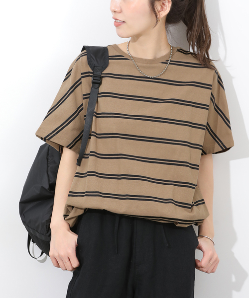 JOURNAL STANDARD relume  フレンチスリーブボーダーTEE フレンチスリーブボーダーTシャツ（Tシャツ／カットソー）｜JOURNAL