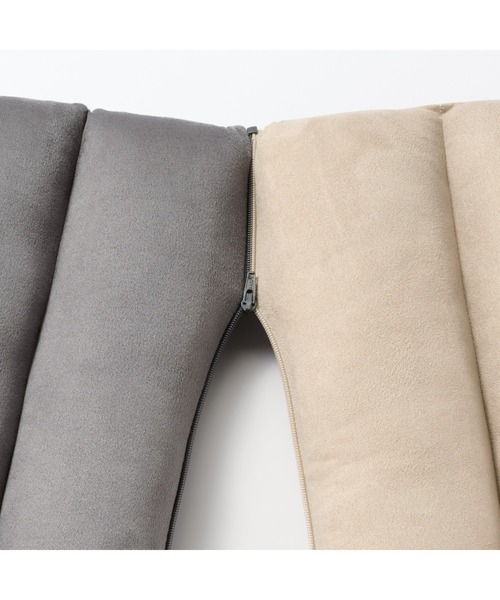 無印良品　クッション　グレー　カバー付き 無印良品（MUJI） クッション クッションカバー つながるやわらか
