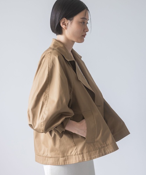 「A part by」 トレンチコート MEDIUM ネイビー レディース_画像4
