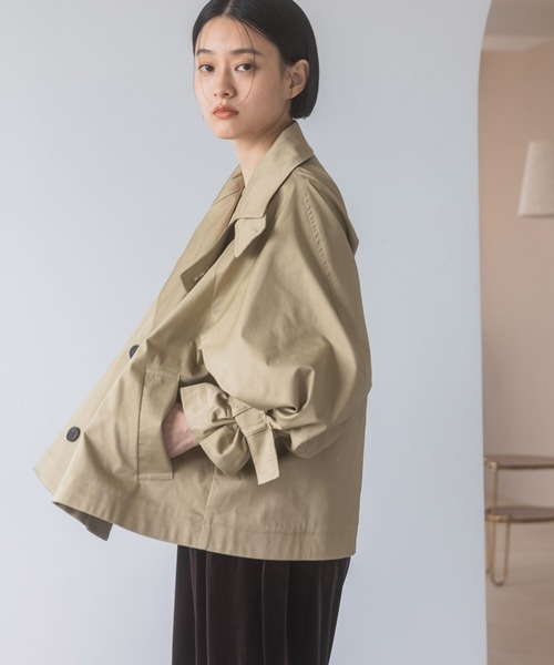 「A part by」 トレンチコート MEDIUM ネイビー レディース_画像8