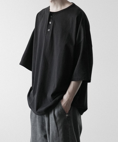 「RUUBON」 半袖Tシャツ S ライトグレー メンズ_画像4