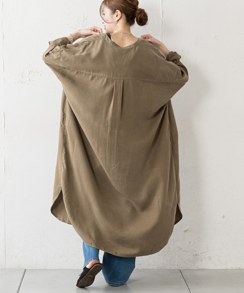 「CIAOPANIC TYPY」 長袖ワンピース ONE SIZE チャコールグレー レディース_画像2