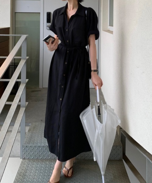 BOUTIQUE MOSCHINO☆リボン シャツ ワンピース☆半袖☆白☆春夏