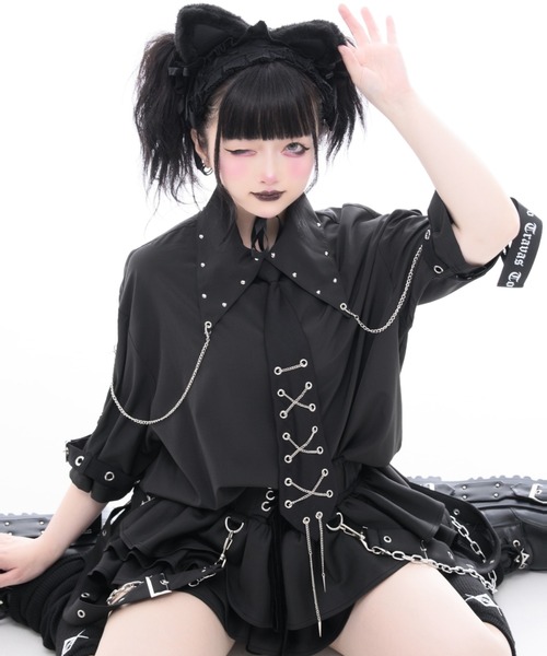 TRAVAS TOKYO（トラバストーキョー） ブラウス シャツ 半袖 「TRAVAS