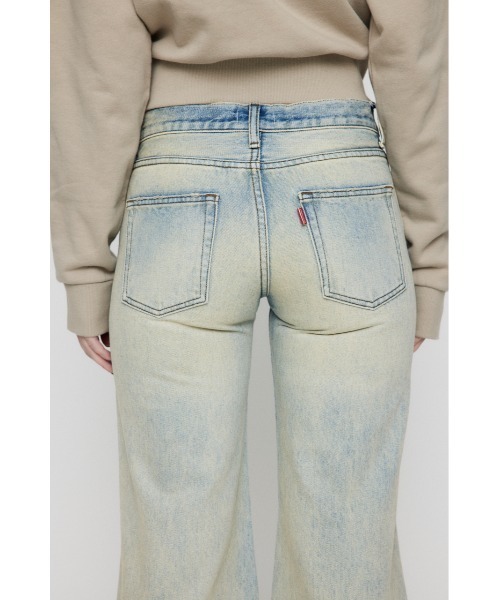 「LAGUA GEM」 デニムパンツ 25inch ライトブルー レディース_画像7