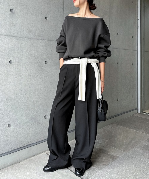 「andme」 「alma design」スラックス M ブラウン レディース_画像4