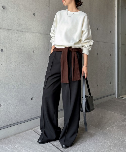 「andme」 「alma design」スラックス M ブラウン レディース_画像6