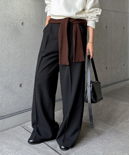 「andme」 「alma design」スラックス M ブラウン レディース_画像9