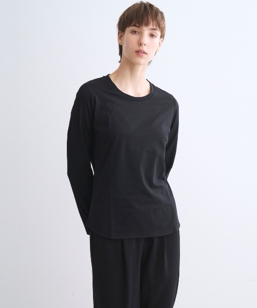 「three dots」 長袖カットソー SMALL ホワイト レディース_画像6