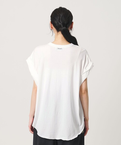 tシャツ 「Americana」ロールアップ プリントTシャツ レディースの画像