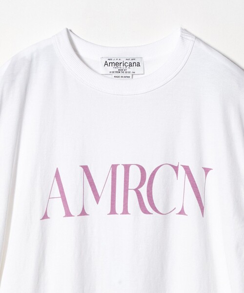 tシャツ 「Americana」ロールアップ プリントTシャツ レディースの画像