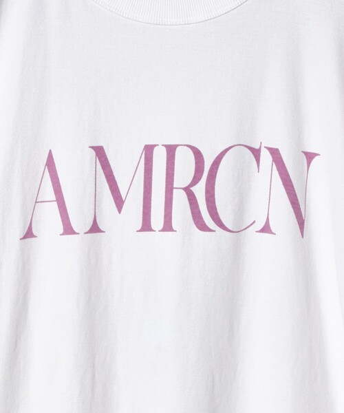tシャツ 「Americana」ロールアップ プリントTシャツ レディースの画像