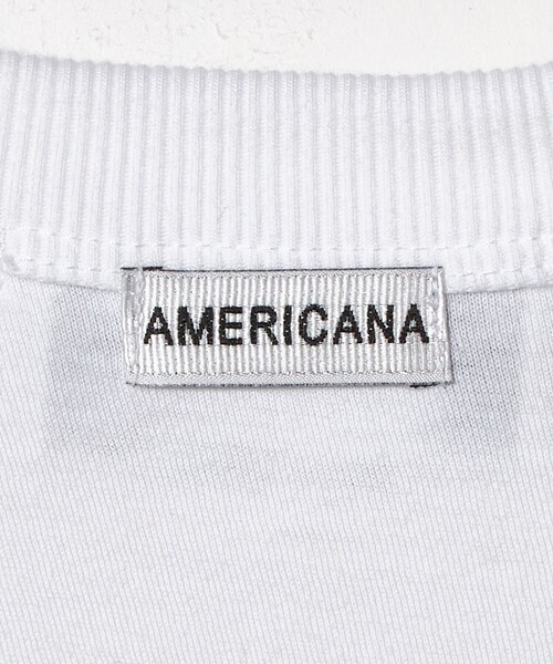 tシャツ 「Americana」ロールアップ プリントTシャツ レディースの画像