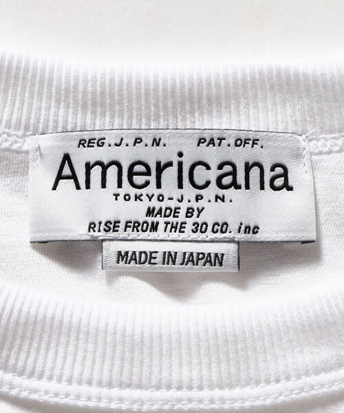 tシャツ 「Americana」ロールアップ プリントTシャツ レディースの画像