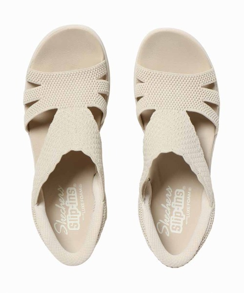 Skechers アイボリー メッシュサンダル SKECHERS（スケッチャーズ） サンダル PARALLEL LITE レディース