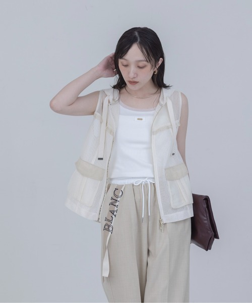 Eimee Law（エイミーロウ） ベスト ジレ マルチメッシュフーディー