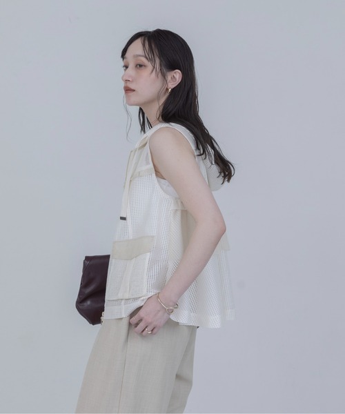 Eimee Law（エイミーロウ） ベスト ジレ マルチメッシュフーディー