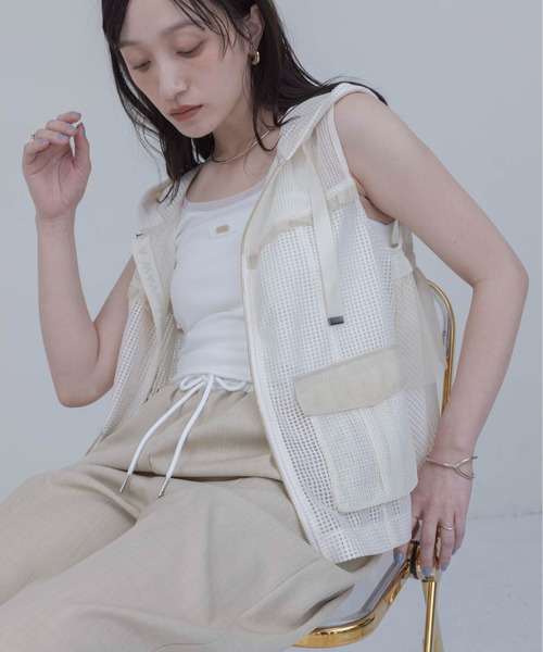 Eimee Law（エイミーロウ） ベスト ジレ マルチメッシュフーディー