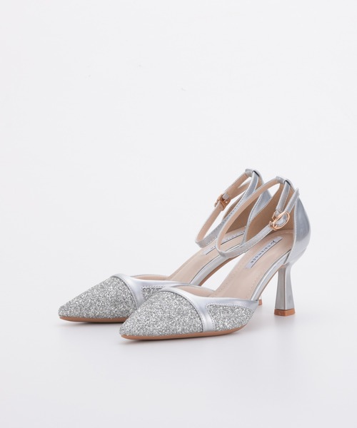 haremode（ハレモード） パンプス エナメルコンビグリッターパンプス