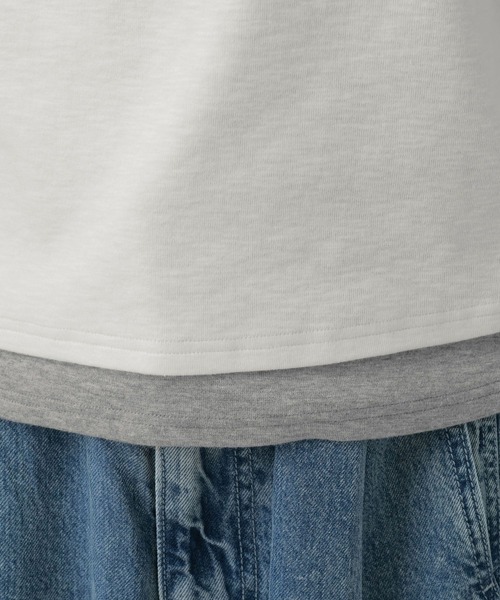 ヘンリーネック tシャツ 半袖 レイヤードヘンリーネック半袖Ｔ / 863036 レディース | LAKOLE | 21