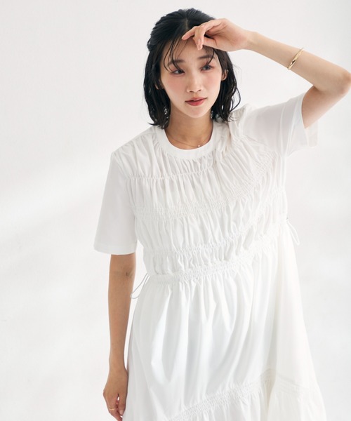 極美品♪シップス バックシャーリングプリントフレアロングワンピース 近年モデル MISCH MASCH（ミッシュマッシュ） ワンピース 2026春夏新作