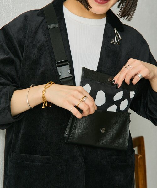ear PAPILLONNER」 ショルダーバッグ FREE ブラック レディース ear