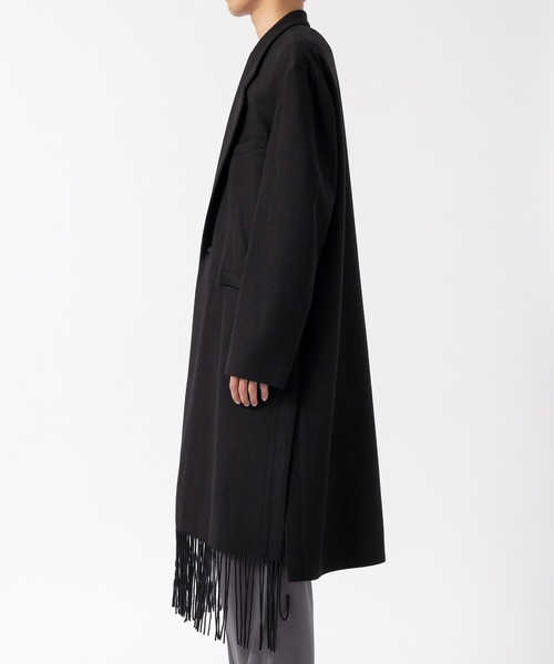 ブルゾン アウター Side Slit Fringe Long JKT メンズの画像