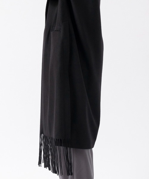ブルゾン アウター Side Slit Fringe Long JKT メンズの画像