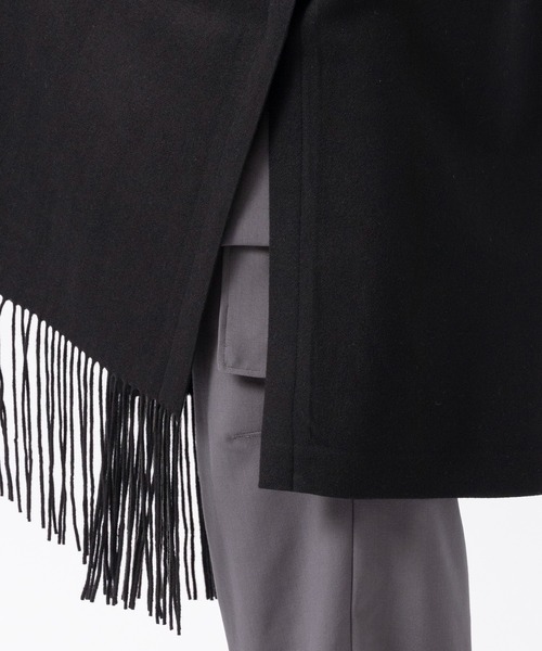 ブルゾン アウター Side Slit Fringe Long JKT メンズの画像
