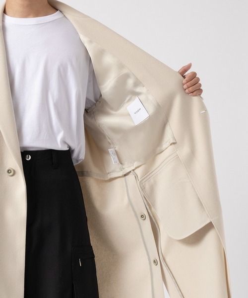 ブルゾン アウター Side Slit Fringe Long JKT メンズの画像