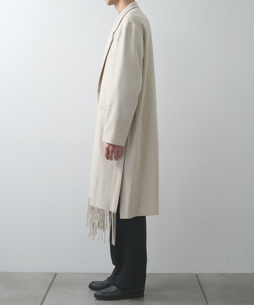 ブルゾン アウター Side Slit Fringe Long JKT メンズの画像