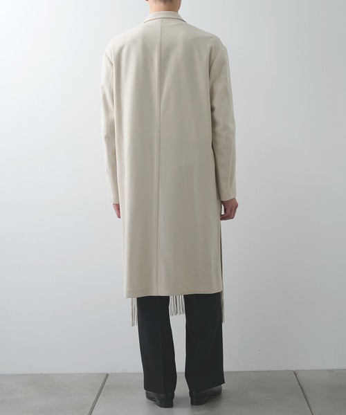 ブルゾン アウター Side Slit Fringe Long JKT メンズの画像