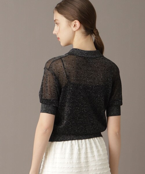 「DRESSTERIOR」 半袖ニット 36 ベージュ レディース_画像6