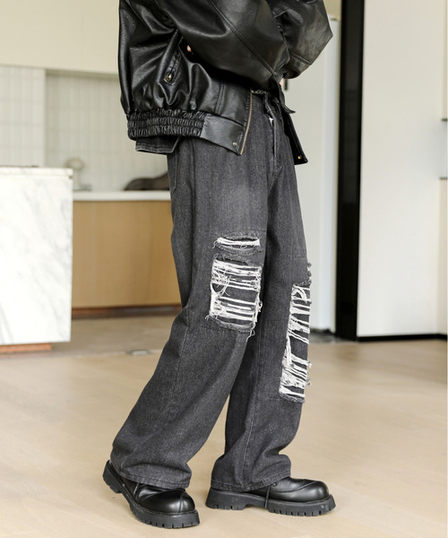 「neos」 デニムパンツ X-LARGE ダークインディゴブルー メンズ_画像4