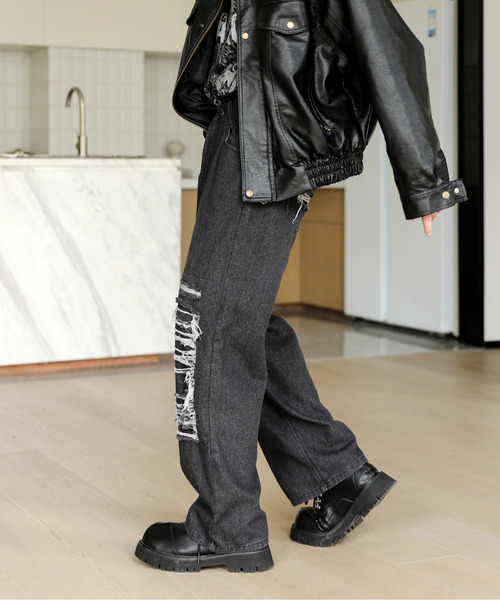 「neos」 デニムパンツ X-LARGE ダークインディゴブルー メンズ_画像6