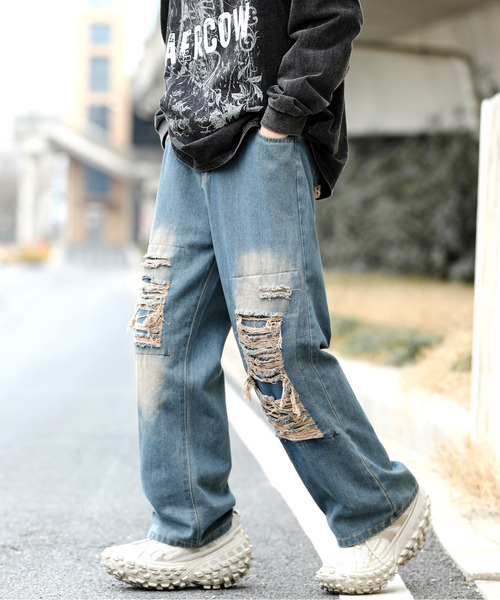 「neos」 デニムパンツ X-LARGE ダークインディゴブルー メンズ_画像7