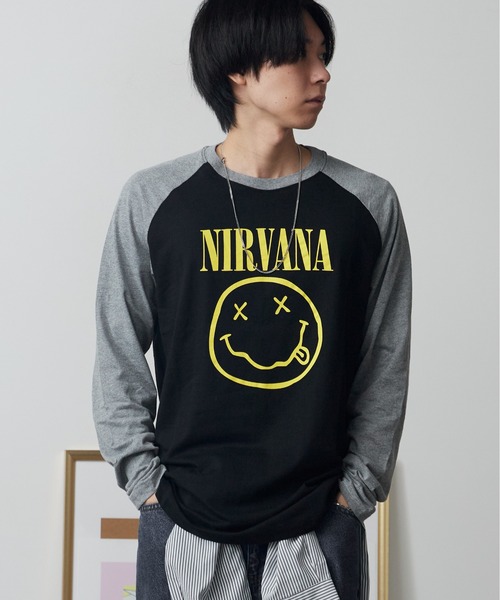 NIRVANA（MAMMUT） tシャツ NIRVANA / ニルヴァーナ YELLOW HAPPY FACE