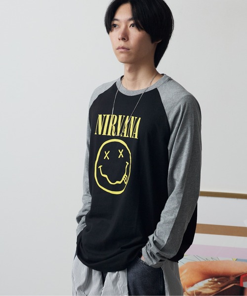 NIRVANA（MAMMUT） tシャツ NIRVANA / ニルヴァーナ YELLOW HAPPY FACE